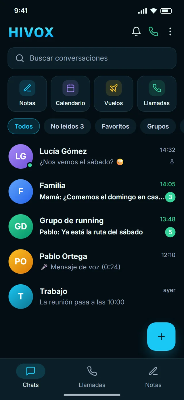 Todos tus chats en un solo lugar